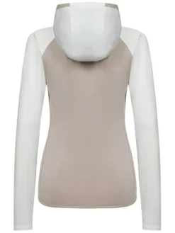 Fleecejacke "Linzor" in Beige/ Weiß