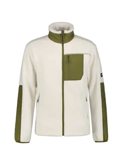 Fleecejacke "Mohawk" in Creme/ Khaki