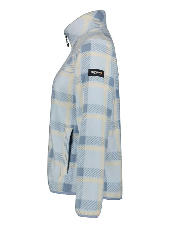 Fleecejacke "Moulins" in Beige/ Hellblau