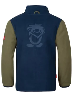 Fleecejacke "Oppdal XT" in Gelb/ Dunkelblau
