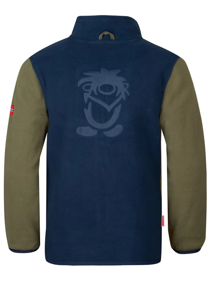 Fleecejacke "Oppdal XT" in Gelb/ Dunkelblau