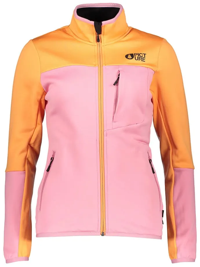 Fleecejacke "Rommana" in Rosa/ Orange