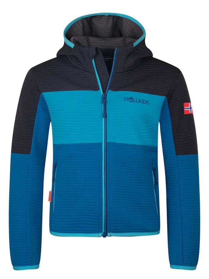 Fleecejacke "Sogndal" in Blau/ Schwarz