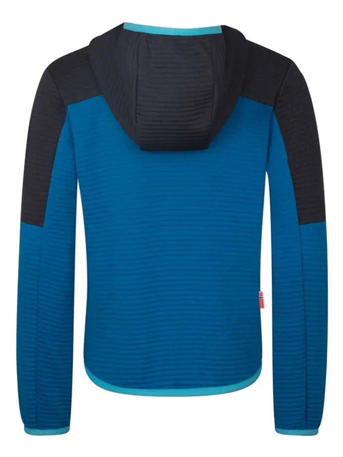 Fleecejacke "Sogndal" in Blau/ Schwarz