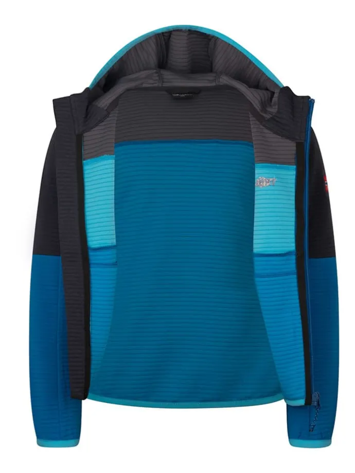 Fleecejacke "Sogndal" in Blau/ Schwarz
