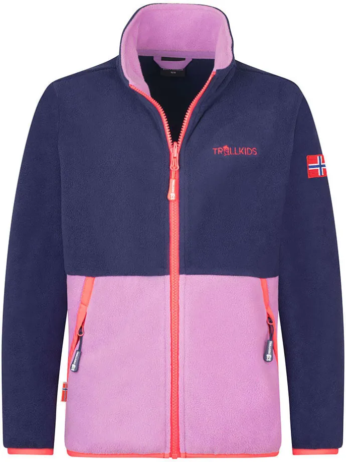 Fleecejacke "Storfjord" in Lila