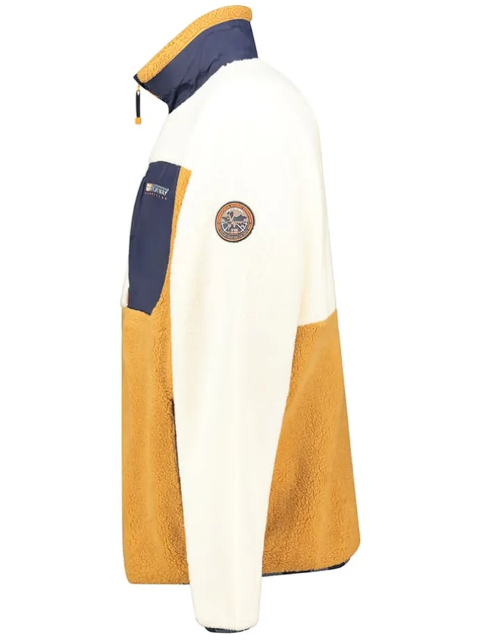 Fleecejacke "Tarley" in Creme/ Gelb