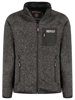 Fleecejacke "Title" in Anthrazit