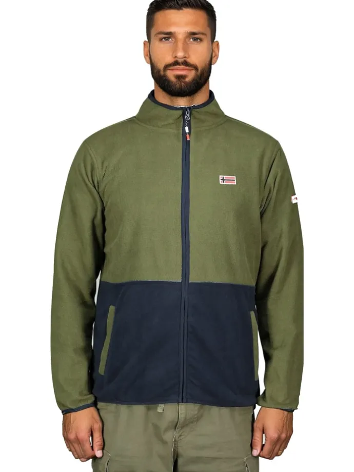 Fleecejacke "Touki" in Khaki