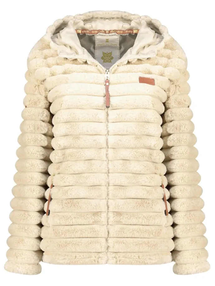 Fleecejacke "Trebelle" in Creme