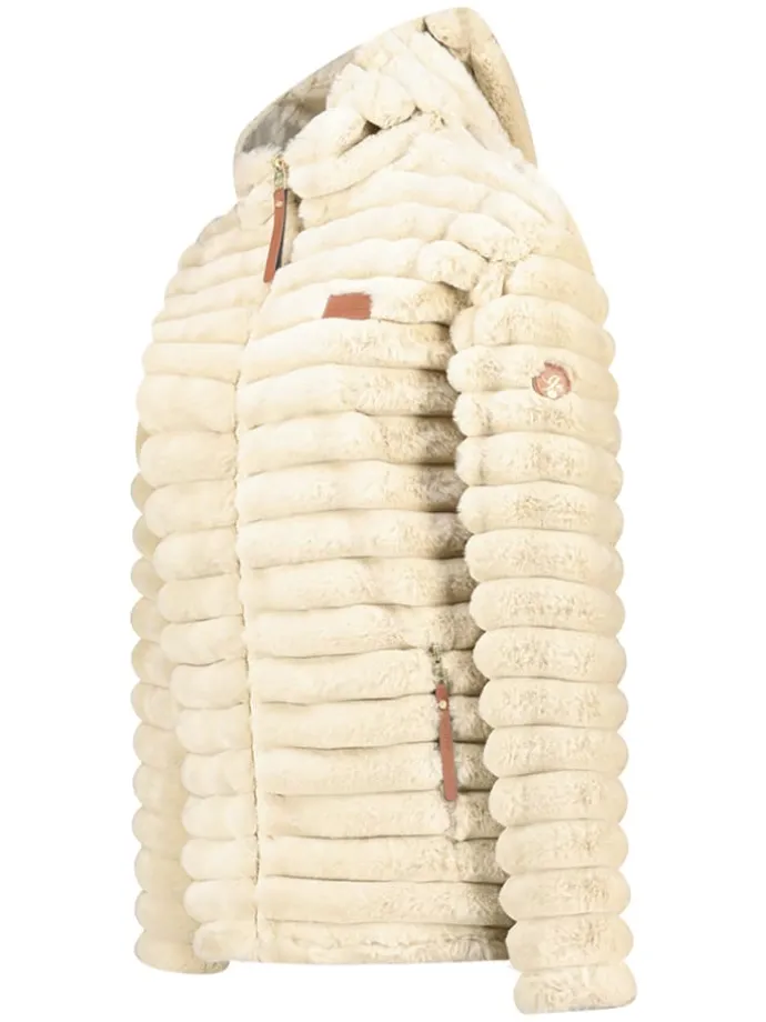 Fleecejacke "Trebelle" in Creme
