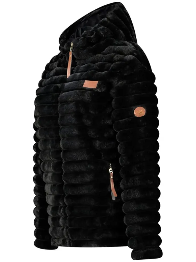 Fleecejacke "Trebelle" in Schwarz