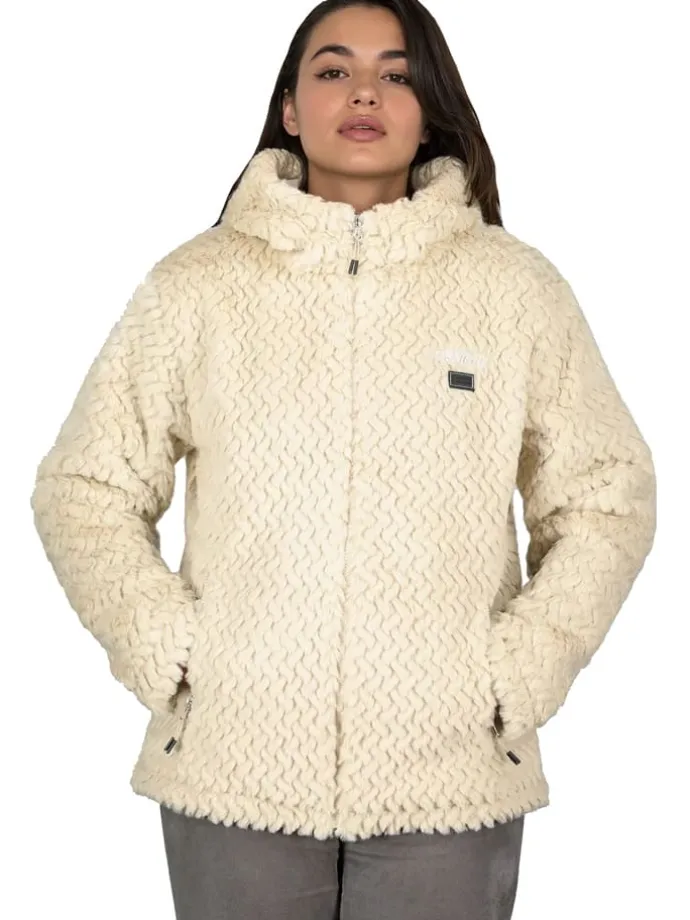 Fleecejacke "Tredouce" in Creme