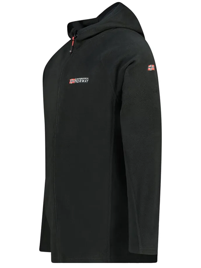 Fleecejacke "Tugood" in Schwarz