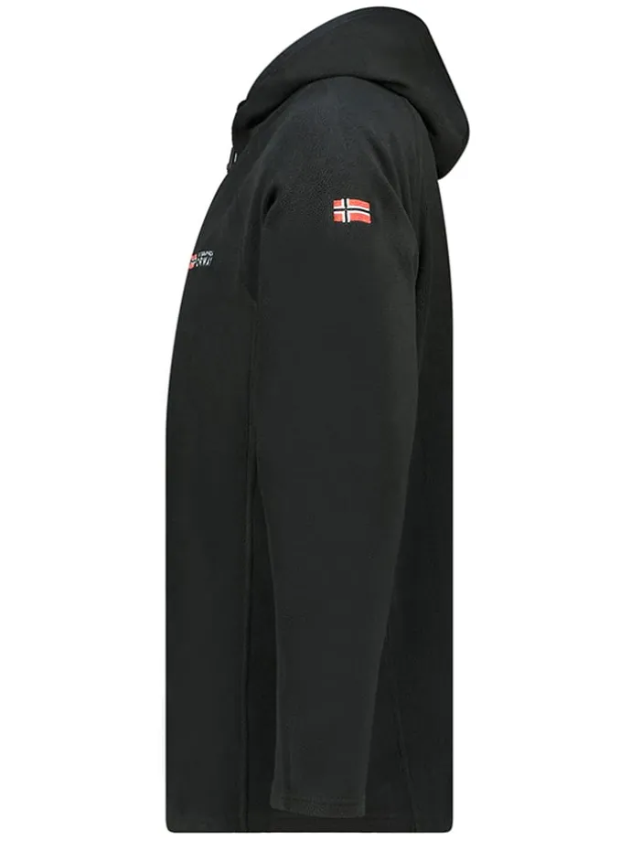 Fleecejacke "Tugood" in Schwarz