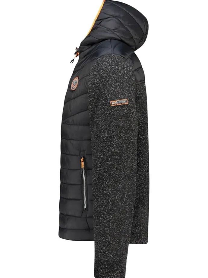 Fleecejacke "Ummos" in Schwarz