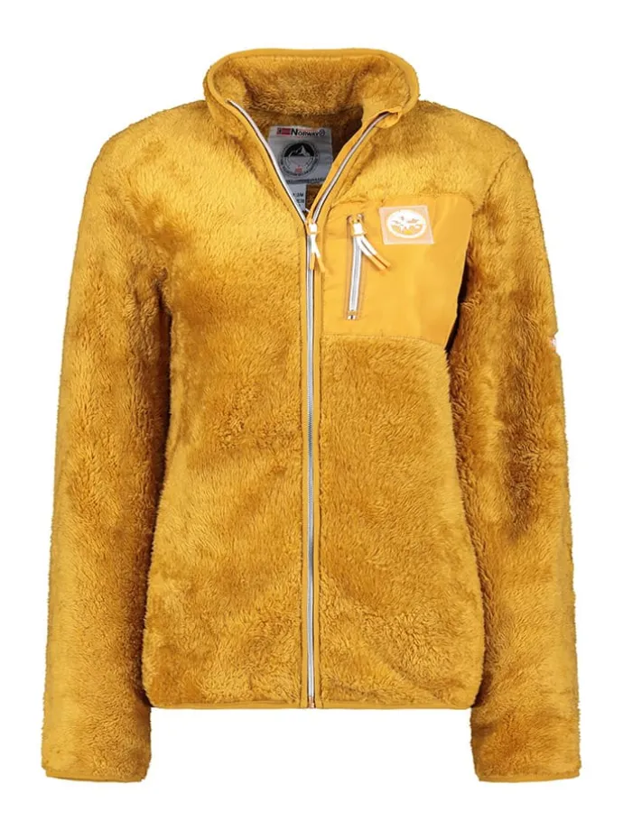 Fleecejacke "Upecious" in Senf