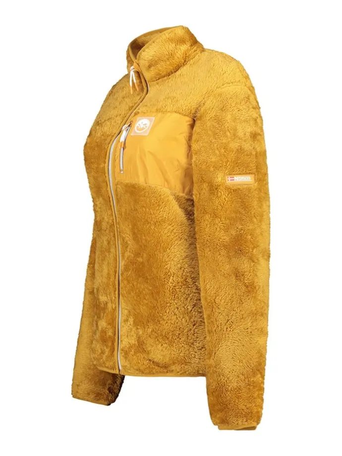 Fleecejacke "Upecious" in Senf