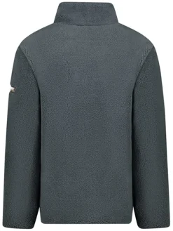 Fleecejacke "Urock" in Anthrazit/ Blau