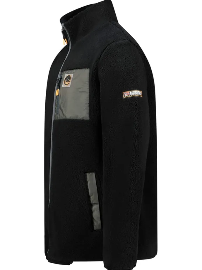 Fleecejacke "Urock" in Schwarz
