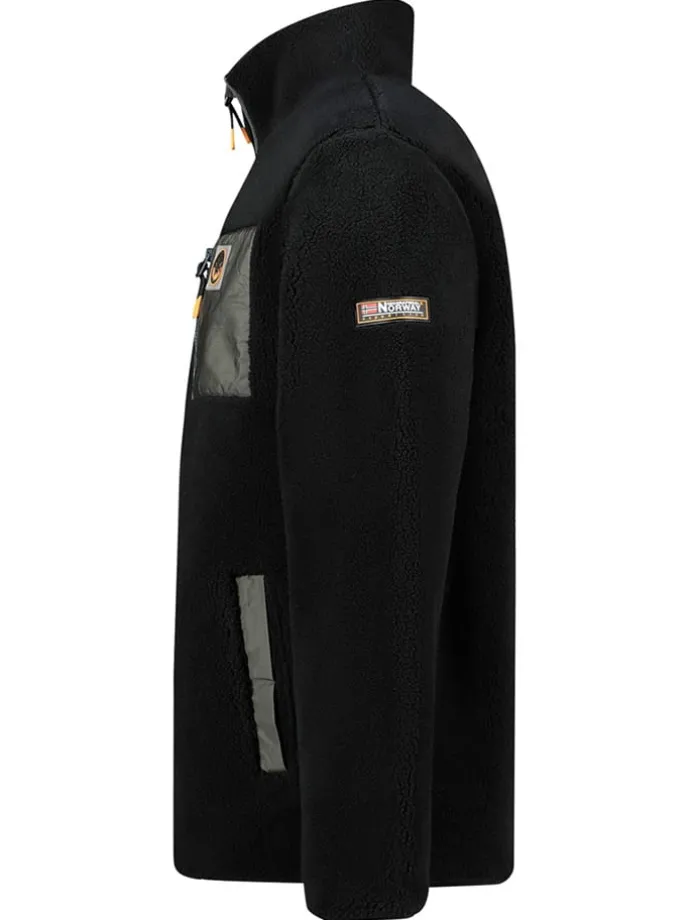Fleecejacke "Urock" in Schwarz