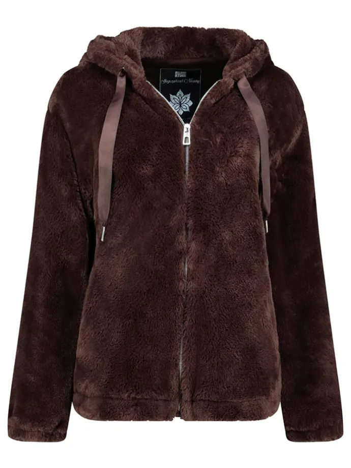 Fleecejacke "Urose" in Dunkelbraun