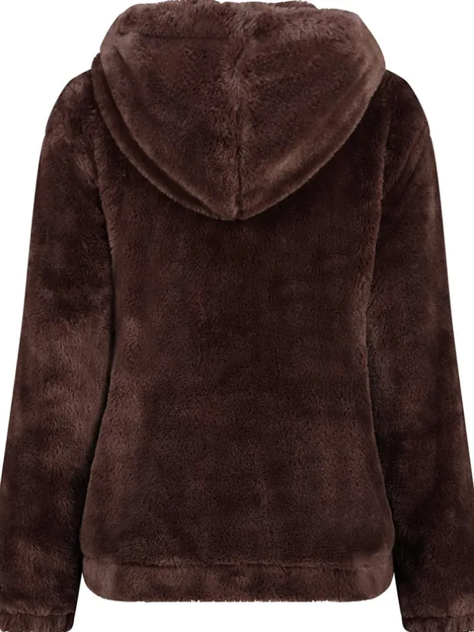 Fleecejacke "Urose" in Dunkelbraun