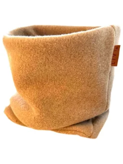 Fleece-Loop-Schal "Camel" in Orange - (L)50 x (B)24 cm