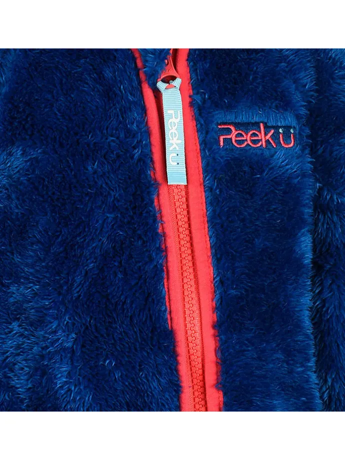 Fleece-Overall "Birdie" in Dunkelblau