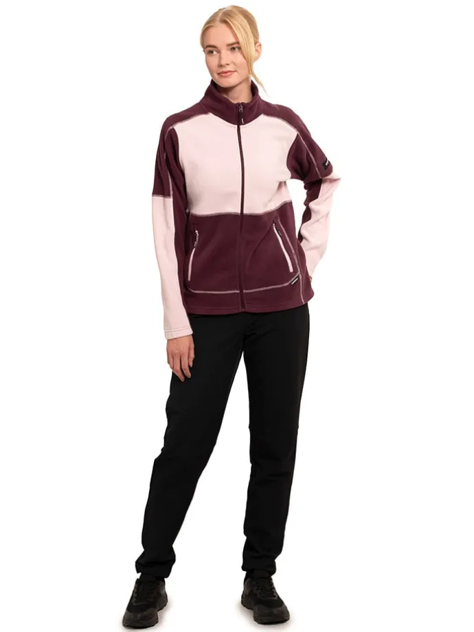 Fleecepullover "Clemons" in Lila/ Rosa