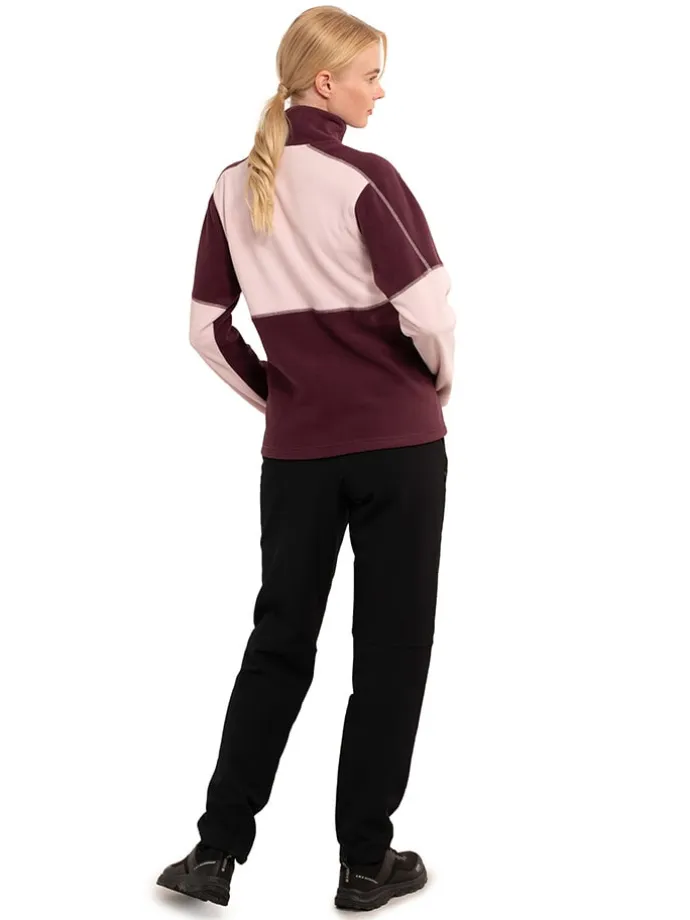 Fleecepullover "Clemons" in Lila/ Rosa