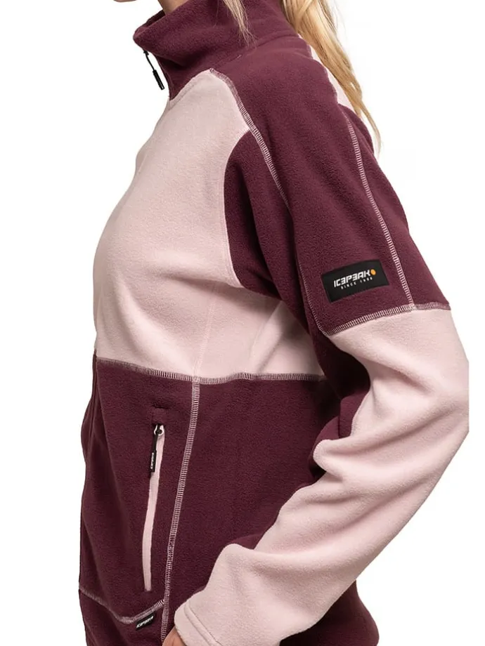 Fleecepullover "Clemons" in Lila/ Rosa
