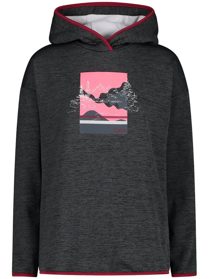 Fleecepullover in Anthrazit