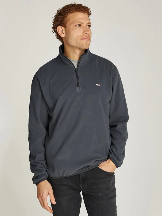 Fleecepullover in Anthrazit