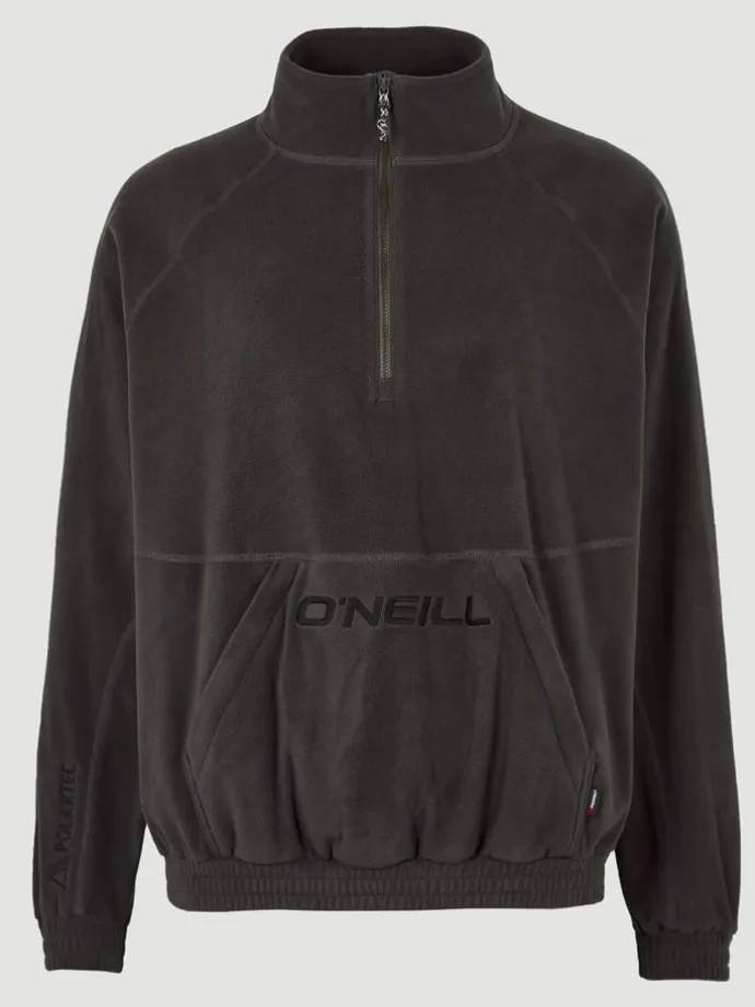 Fleecepullover in Grau