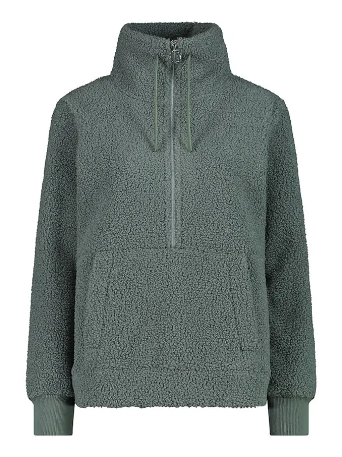 Fleecepullover in Grün