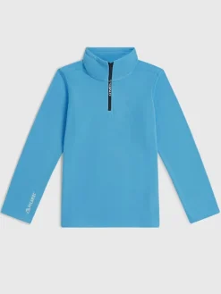 Fleecepullover in Hellblau