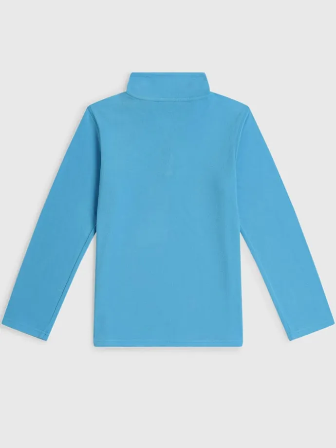 Fleecepullover in Hellblau