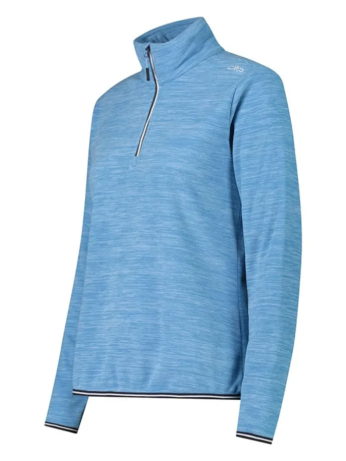 Fleecepullover in Hellblau
