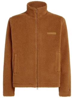 Fleecepullover in Hellbraun