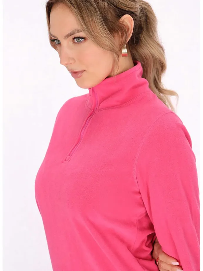 Fleecepullover in Pink