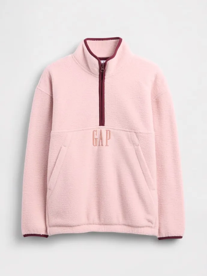 Fleecepullover in Rosa