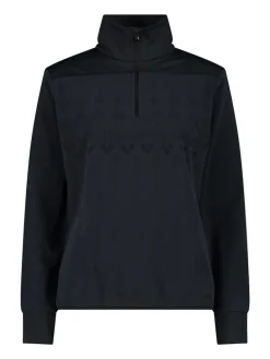 Fleecepullover in Schwarz
