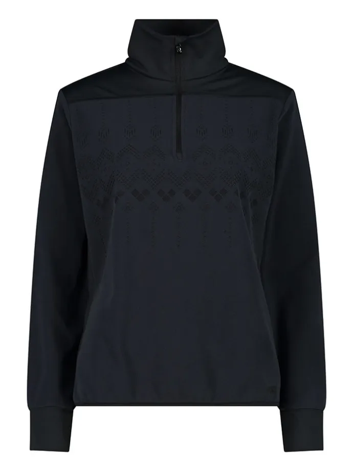 Fleecepullover in Schwarz