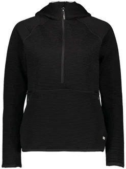 Fleecepullover in Schwarz