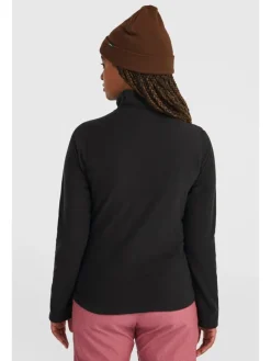 Fleecepullover in Schwarz
