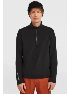 Fleecepullover in Schwarz