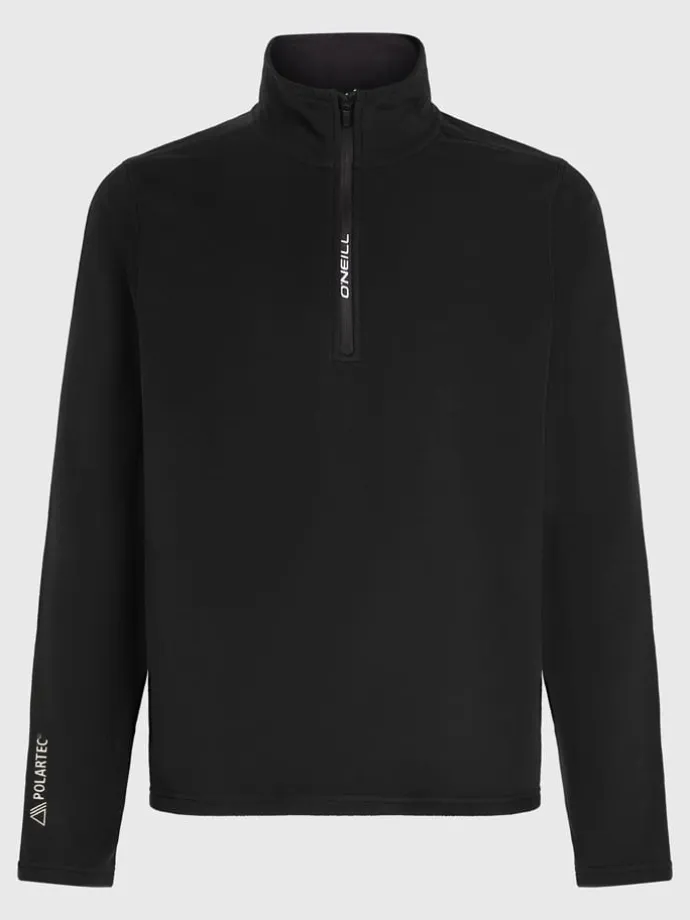 Fleecepullover in Schwarz