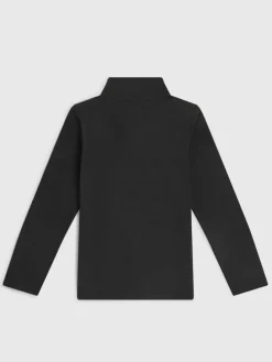 Fleecepullover in Schwarz