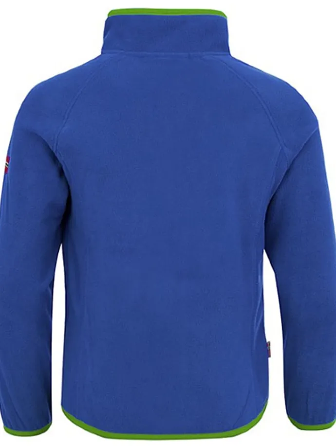 Fleecepullover "Nordland" in Blau/ Grün